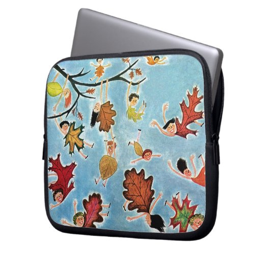 Blatt-Kinder Laptopschutzhülle (Vorderseite Links)