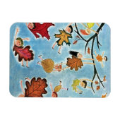 Blatt Kinder Magnet (Horizontal)