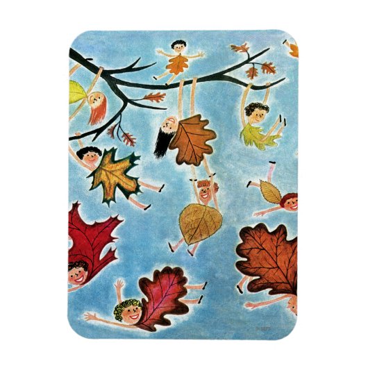 Blatt Kinder Magnet (Vertikal)