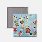 Blatt Kinder Magnet (Vorderseite/Rückseite)