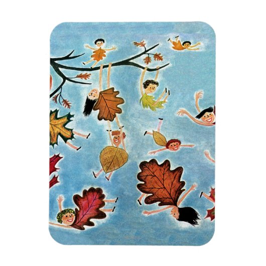 Blatt Kinder Magnet (Vertikal)