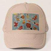 Blatt-Kinder Truckerkappe (Vorderseite)