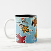 Blatt-Kinder Zweifarbige Tasse (Links)