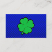 Blatt-Klee des Blau-4 Visitenkarte (Rückseite)