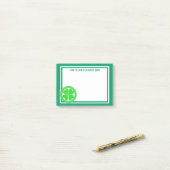 Blatt-Klee-Grün-Iren Z glückliche keltische Post-it Klebezettel (Auf Schreibtisch)