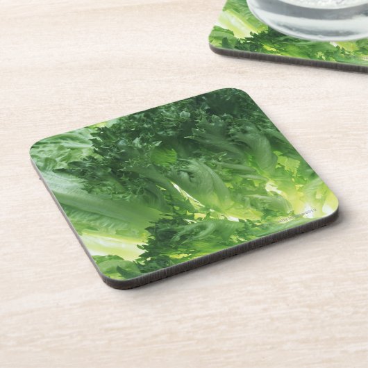 Blatt-Kopfsalat Untersetzer (Linke Seite)