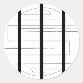 Blatt Labyrinth-Aufkleber Runder Aufkleber (Vorderseite)