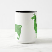Blatt-Lama-Tasse Tasse (Zentrum)