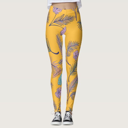 Blatt Leggings (Vorderseite)