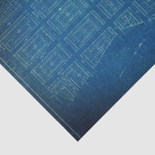 Blatt Manhattan-Plan-18lb Decoupage Seidenpapier (Ausschnitt)