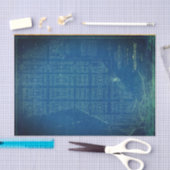 Blatt Manhattan-Plan-18lb Decoupage Seidenpapier (Handwerk)