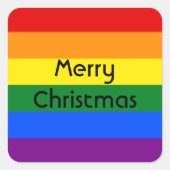 Blatt mit 20 Regenbogenaufklebern Quadratischer Aufkleber (Vorderseite)