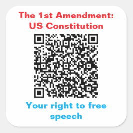 Blatt mit sechs 3 Zoll Aufklebern Quadratischer Aufkleber