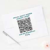 Blatt mit sechs 3 Zoll AufklebernAufkleber Quadratischer Aufkleber (Umschlag)