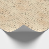 Blatt Music Treble Clef Altes Papier Niedlich Mode Geschenkpapier (Ecke)