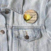 Blatt Music Yellow Rose Button (Beispiel)