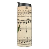 Blatt Music Yellow Rose Thermosbecher (Nach rechts gedreht)
