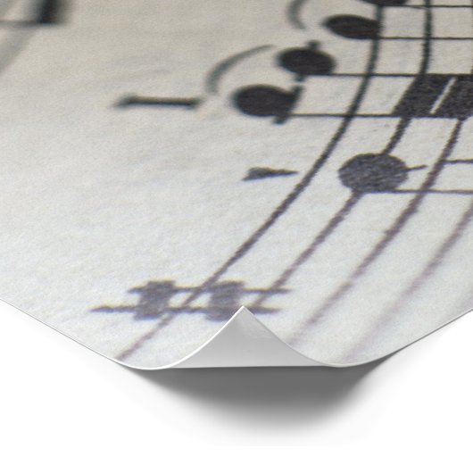 Blatt Musik 9 Poster (Ecke)