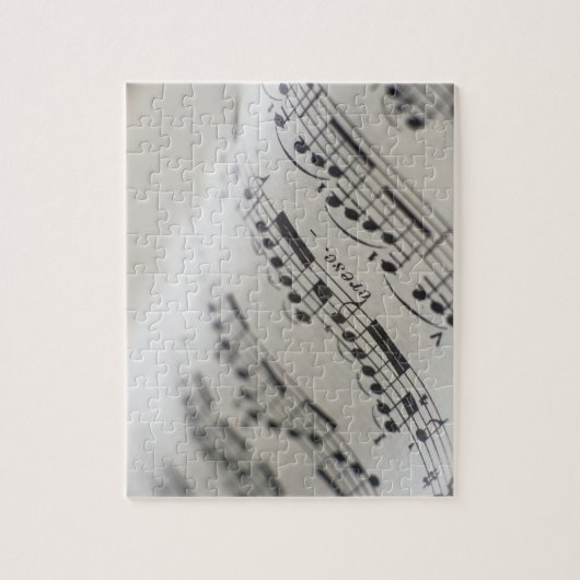 Blatt Musik 9 Puzzle (Vertikal)