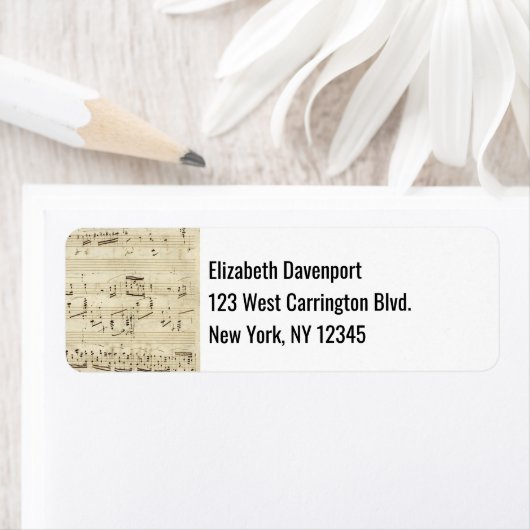 Blatt Musik auf Parchment Handschrift in Tinte (Insitu)