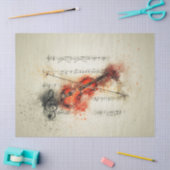 Blatt Musik-Geige-Dekoupage-Tissue Seidenpapier (Basteln)