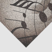 Blatt Musiknoten Musiker Decoupage Seidenpapier (Ausschnitt)