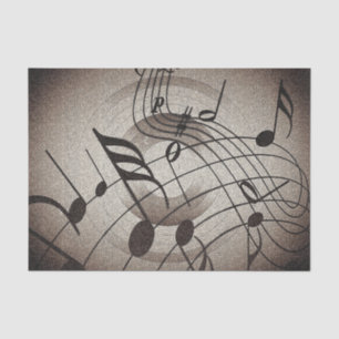 Blatt Musiknoten Musiker Decoupage Seidenpapier