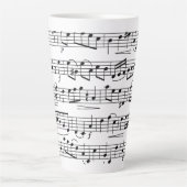 Blatt Musiknoten Riesenkaffee Tasse (Vorderseite)