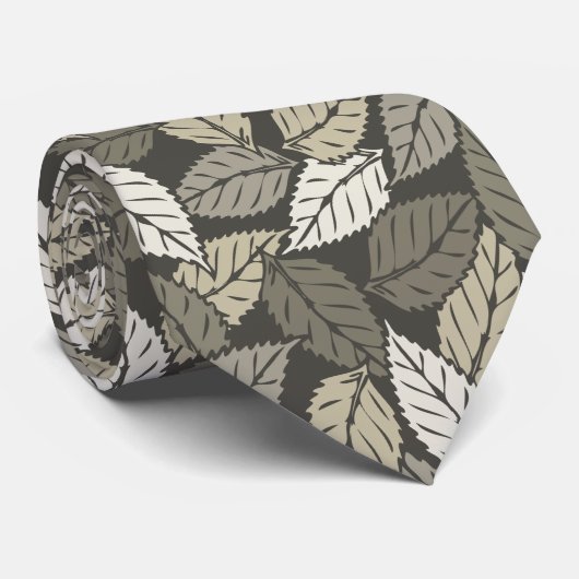 Blatt-Muster Krawatte (Gerollt)