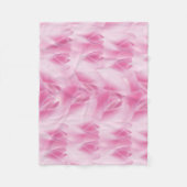 Blatt Muster, rosa Fleecedecke (Vorderseite)