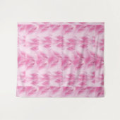 Blatt Muster, rosa Wandteppich (Vorderseite (Horizontal))