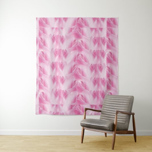 Blatt Muster, rosa Wandteppich (Beispiel)