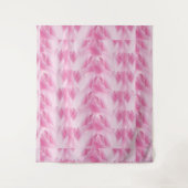 Blatt Muster, rosa Wandteppich (Vorderseite)