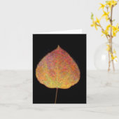 Blatt Notecard Karte (Gelbe Blume)