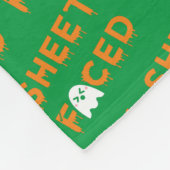 Blatt Orange Fleecedecke (Ecke)