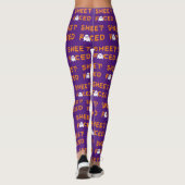 Blatt Orange Leggings (Rückseite)