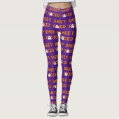 Blatt Orange Leggings (Vorderseite)