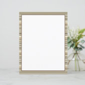 Blatt Papier aus braunen Streifen (Stehend Vorderseite)