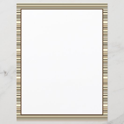 Blatt Papier aus braunen Streifen (Vorderseite)