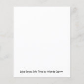 Blatt Papier für den See Beac Solo Tree (Rückseite)