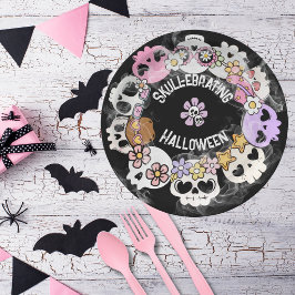 Blatt Papier Halloween Skull-Ration Pappteller