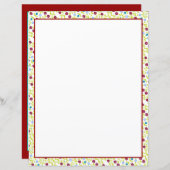 Blatt Papier in Mini-Floral (Vorne/Hinten)