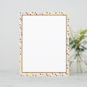 Blatt Papier in Mini-Floral (Stehend Vorderseite)