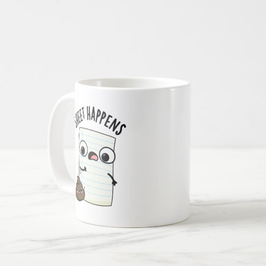 Blatt passiert Funny Paper Puff Kaffeetasse (Vorderseite Links)