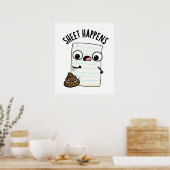 Blatt passiert Funny Paper Puff Poster (Küche)