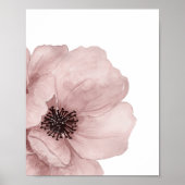 Blatt Pink Poppy Poster (Vorne)