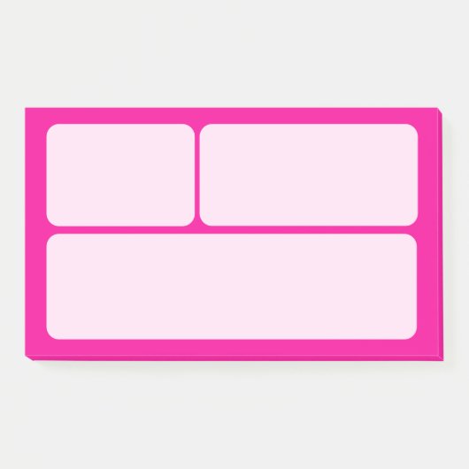 Blatt Post-it Klebezettel (Vorderseite)