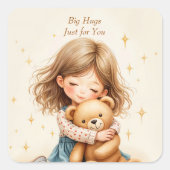 Blatt Quadratischer Aufkleber (Vorderseite)