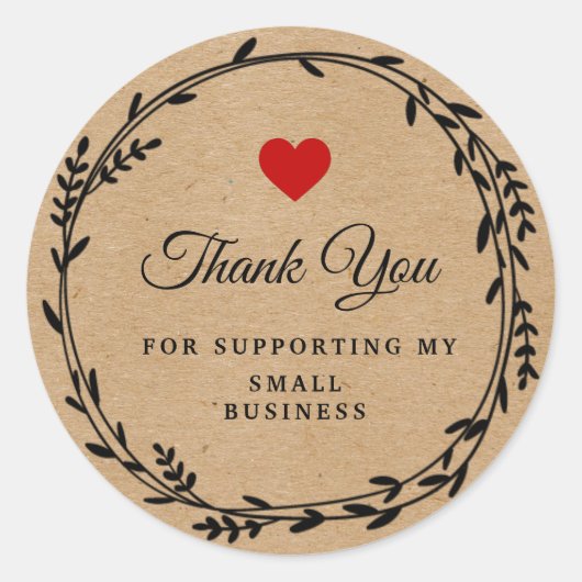 Blatt runde Blätter Floßpapier | Vielen Dank Runder Aufkleber (Vorderseite)