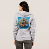 Blatt-Schildkröte Hoodie (Schwarz voll)